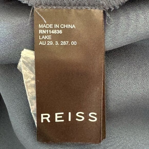 Reiss Navy Lake Floral Burnout Dress - Picture 7 of 8